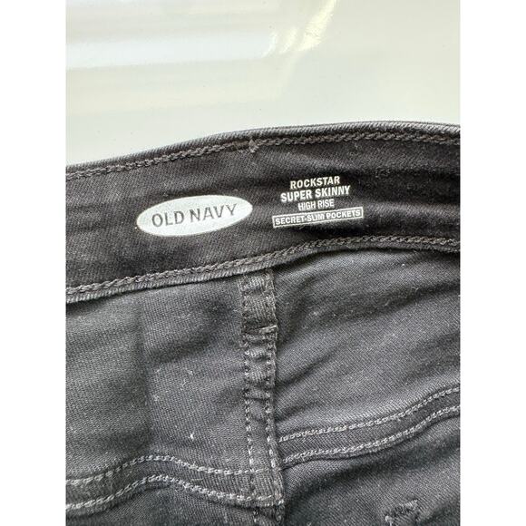 Old Navy Super Skinny High Rise Jeans Size 14 Black - Picture 5 of 8